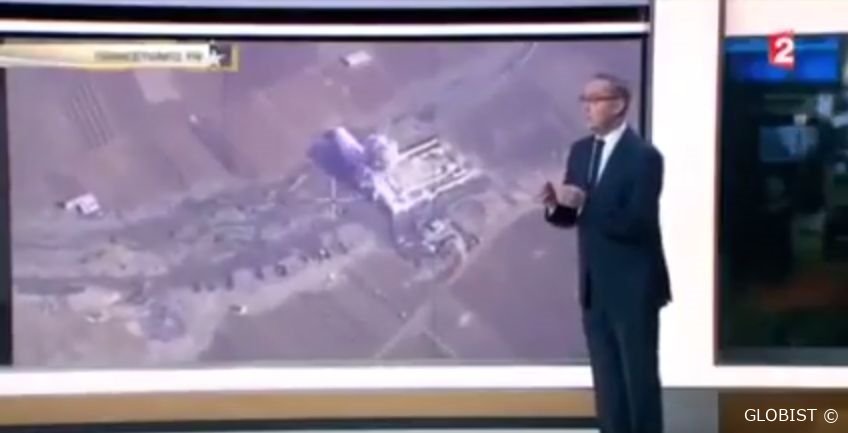 Kanal France 2 veranschaulicht die Erfolge der französischen Luftwaffe mit russischen Video